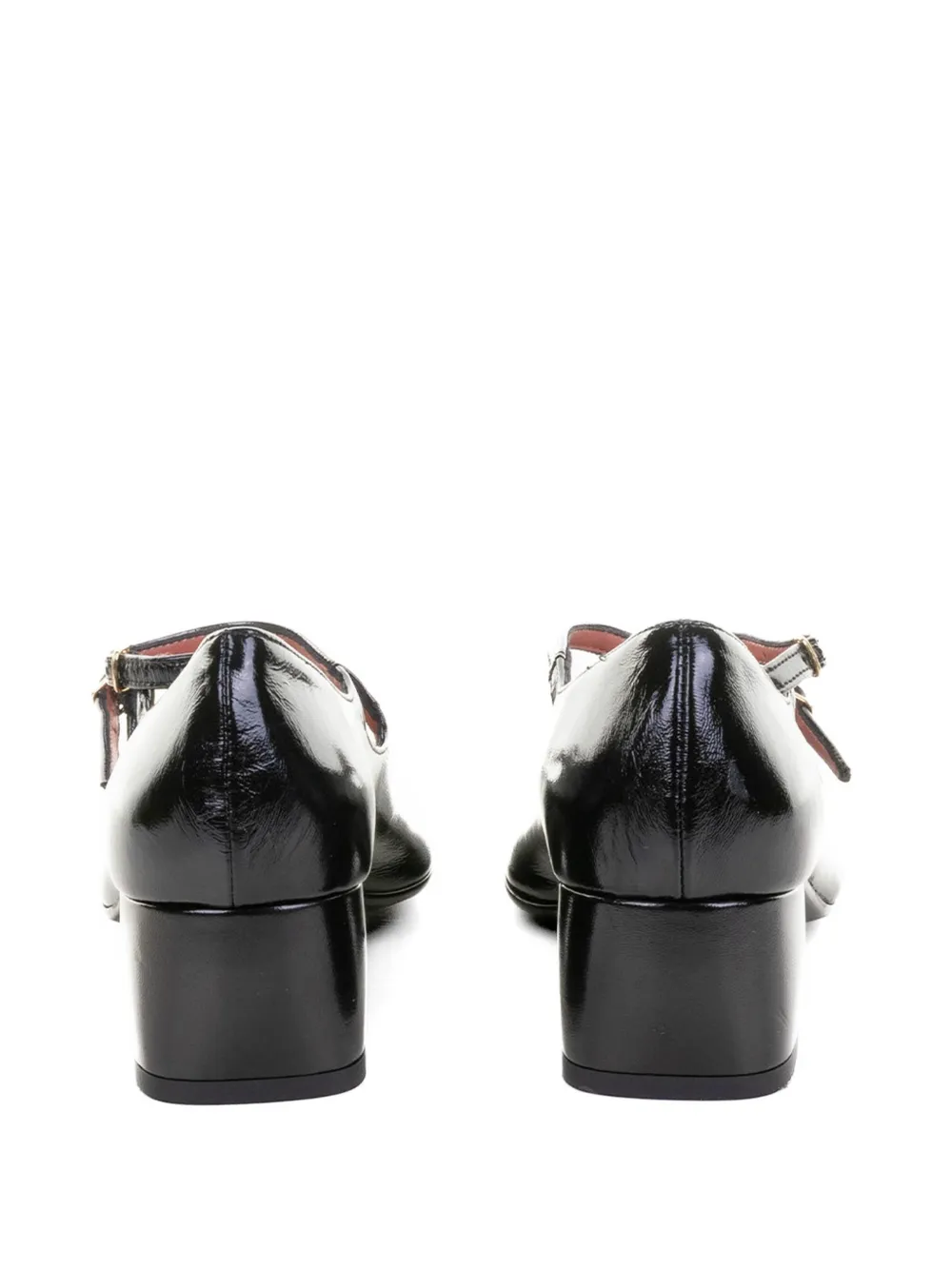  Status Buckled Leather Pumps - Black 