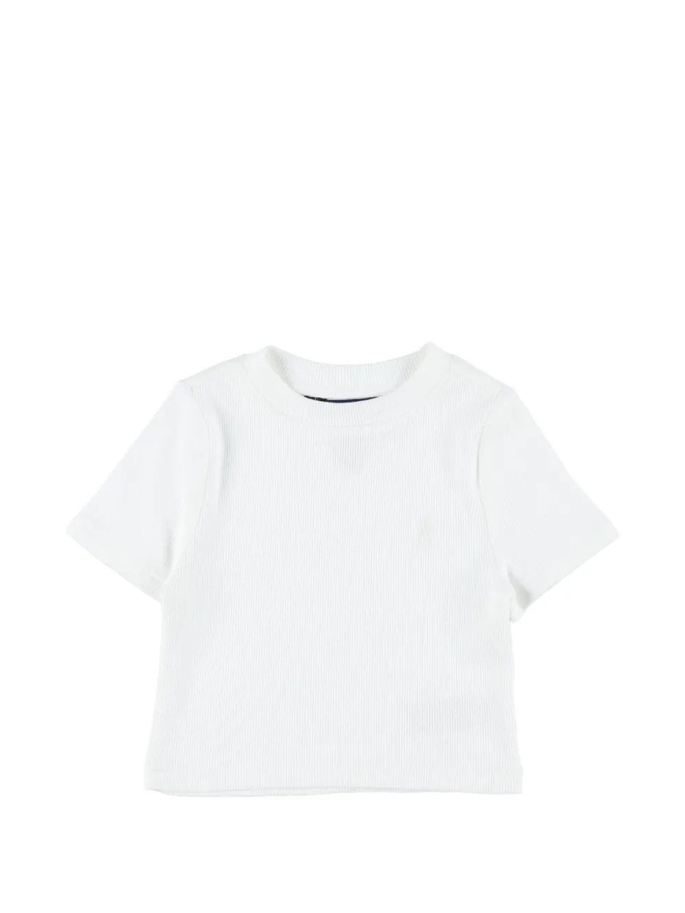 POLO RALPH LAUREN KIDS ribbed T-shirt - Bianco