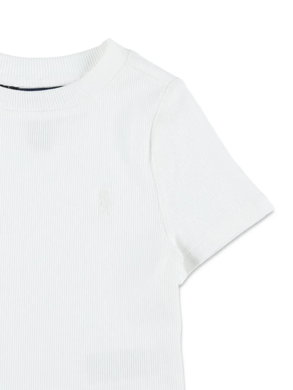POLO RALPH LAUREN KIDS T-shirt met geborduurd logo Wit