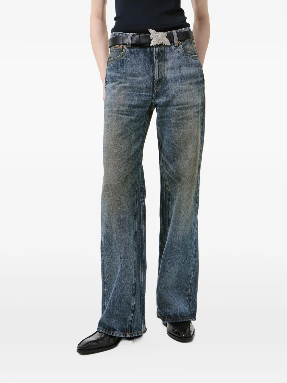 OUR LEGACY Jeans met wijde pijpen Blauw