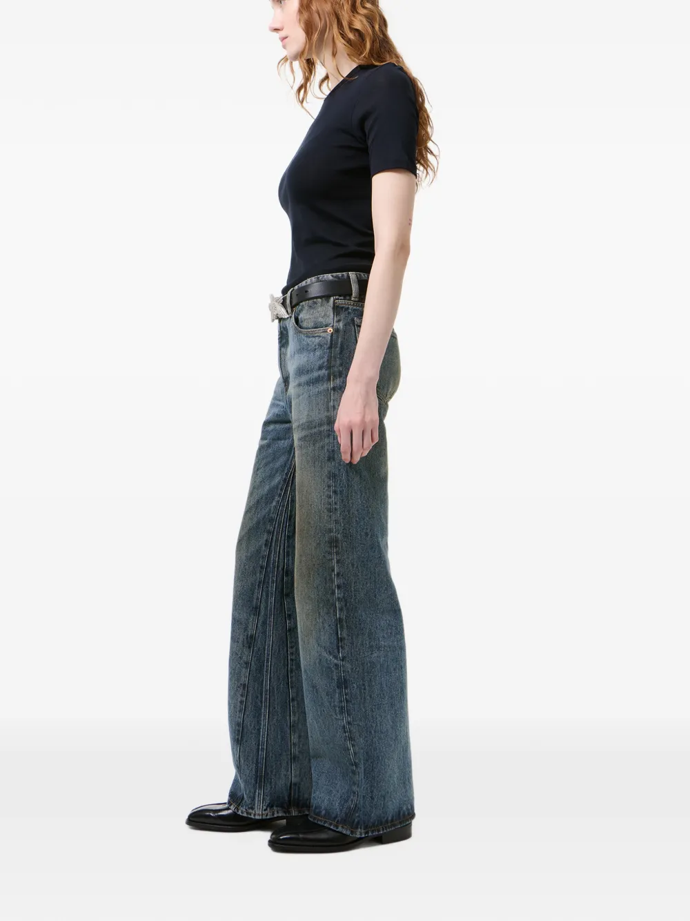 OUR LEGACY Jeans met wijde pijpen Blauw