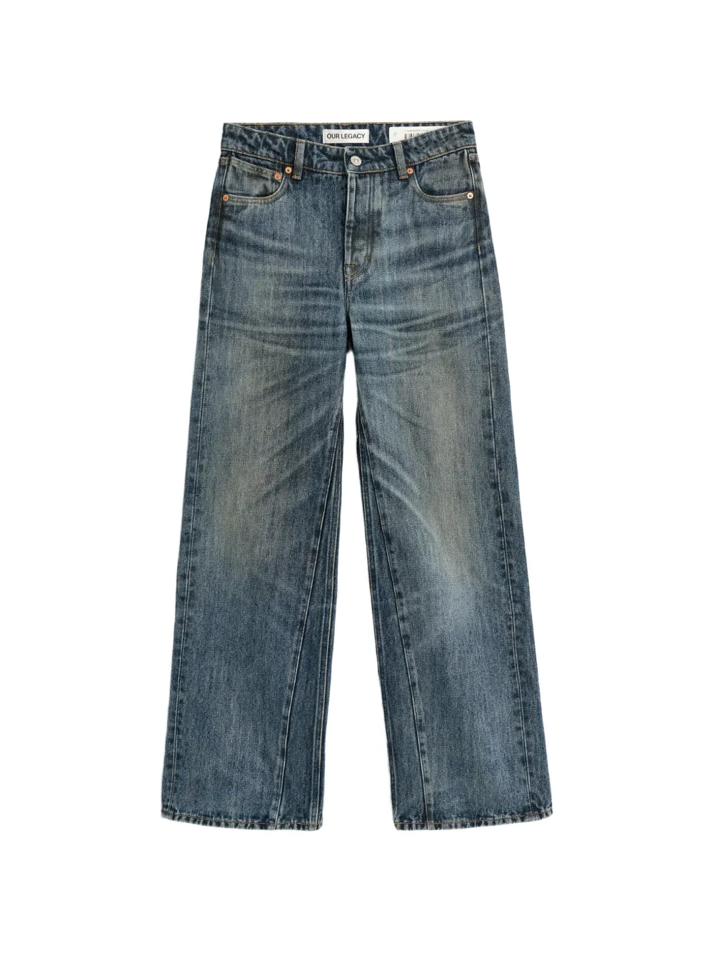 OUR LEGACY Jeans met wijde pijpen Blauw