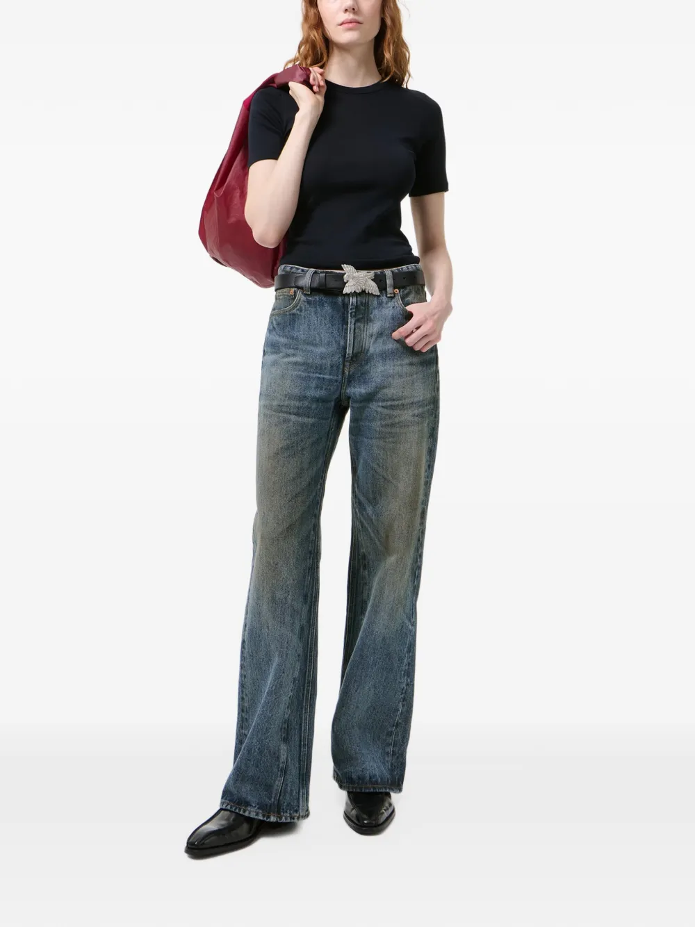 OUR LEGACY Jeans met wijde pijpen Blauw