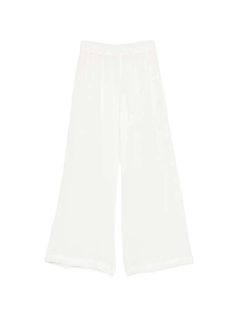 Maurizio Braschi lace-trim trousers