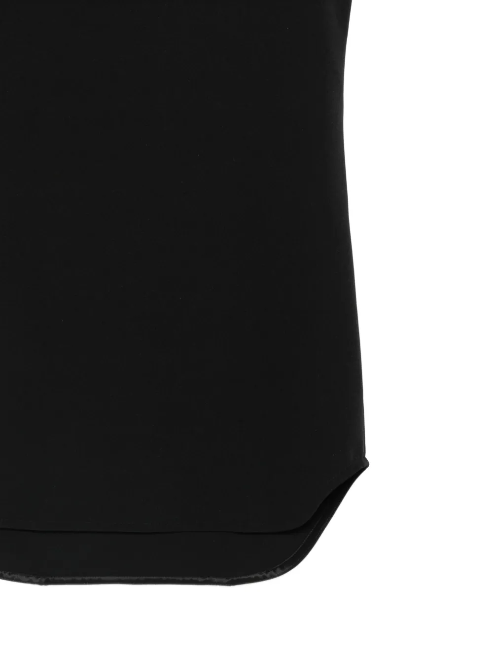 WARDROBE.NYC Matte Mini geribbelde tanktop met gewelfde afwerking Zwart