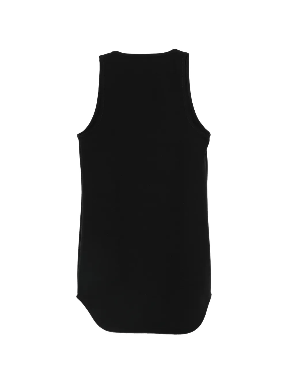 WARDROBE.NYC Matte Mini geribbelde tanktop met gewelfde afwerking Zwart