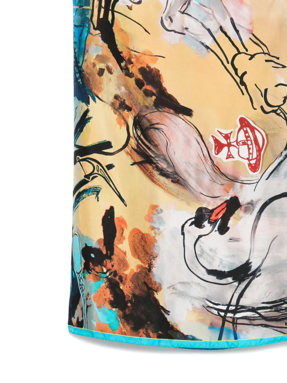 Vivienne Westwood Sjaal met print Blauw