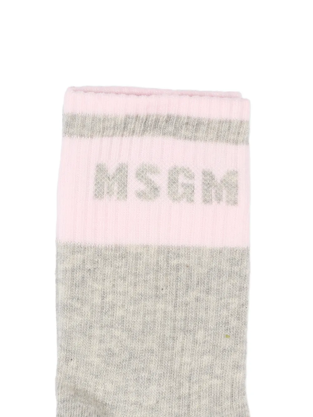  Msgm Kids Calcetines Con Logo - Gris 