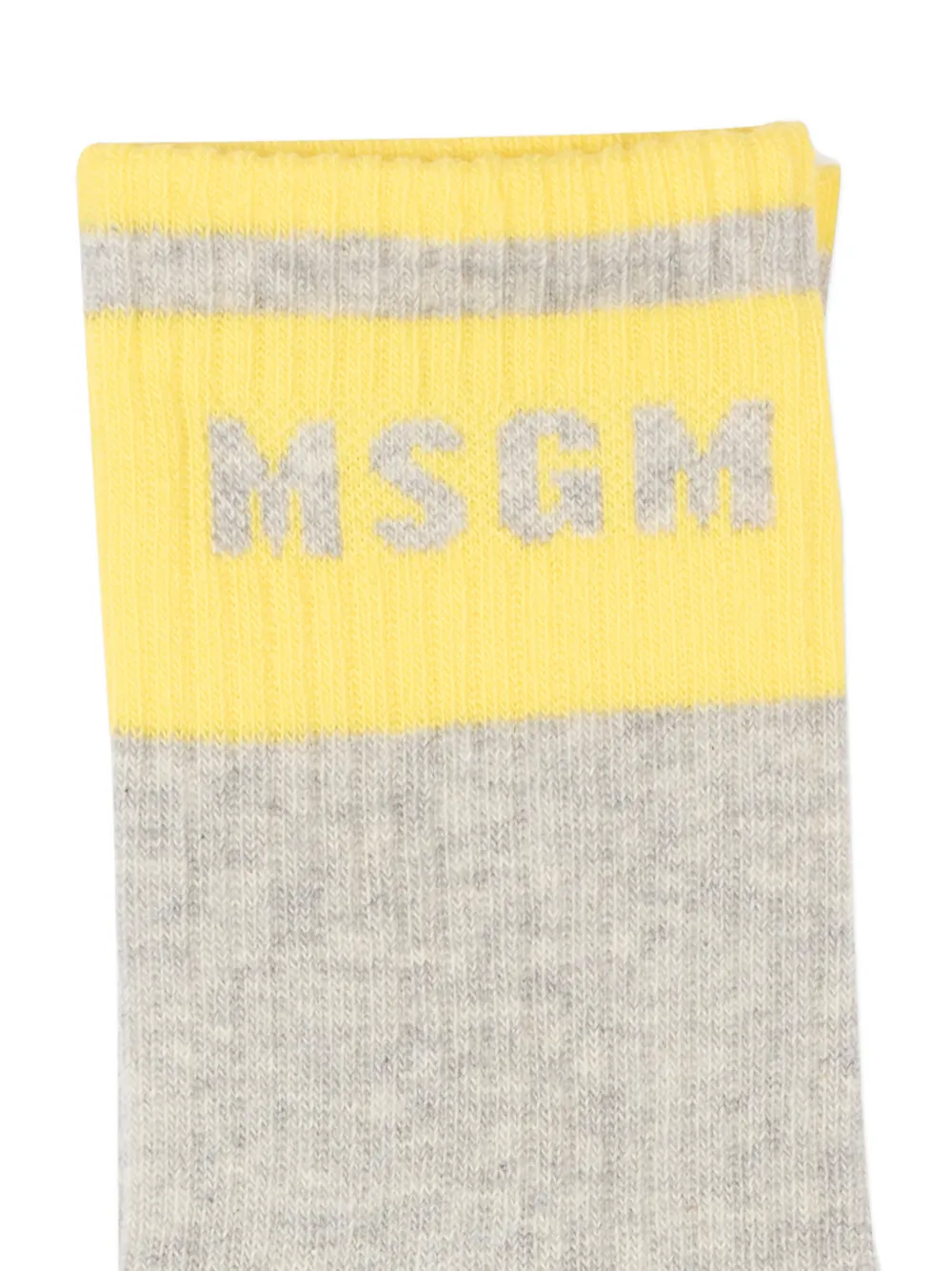 MSGM Kids Sokken met logodetail Grijs