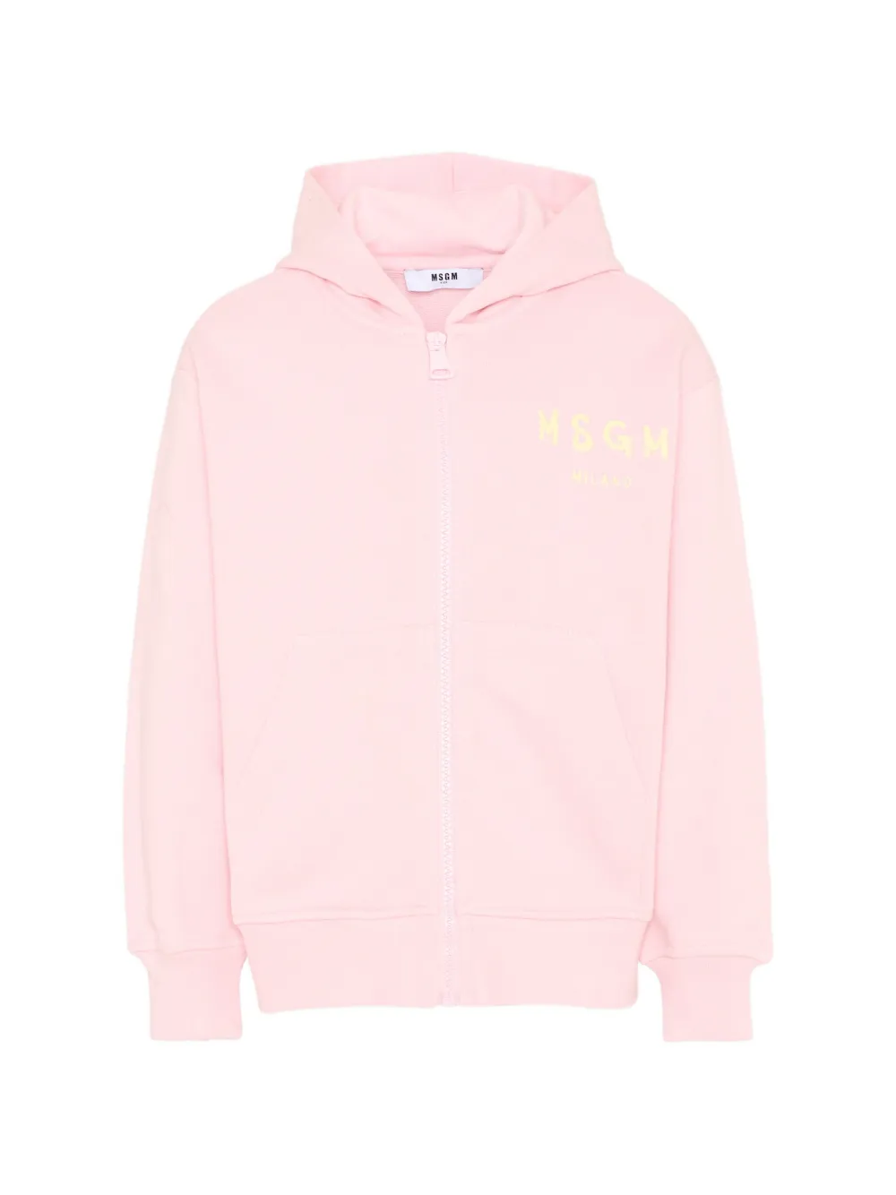 MSGM Kids zip-up hoodie - Rosa
