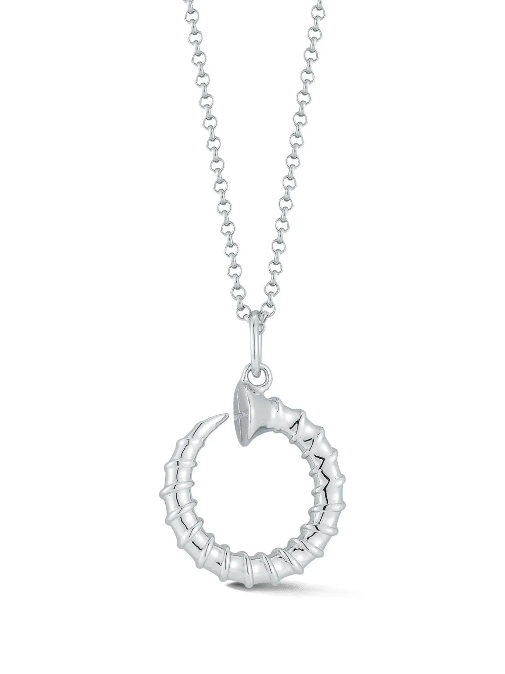 Mateo screw circ necklace - Argento