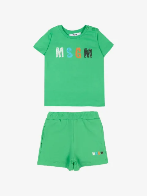 MSGM Kids Set con shorts e logo
