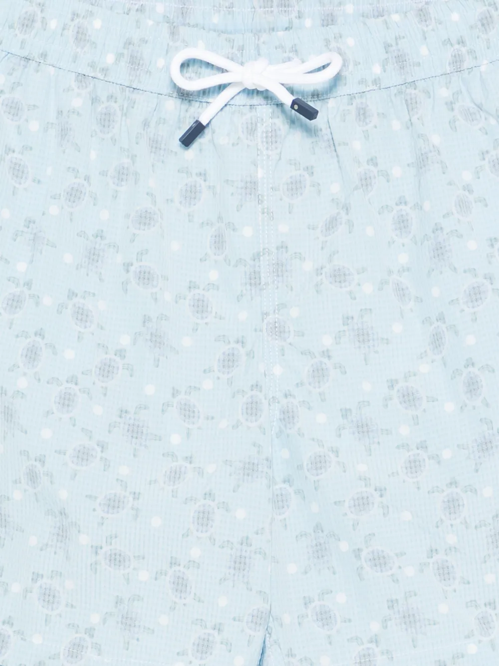  Fedeli Print Swim Shorts - Blue 