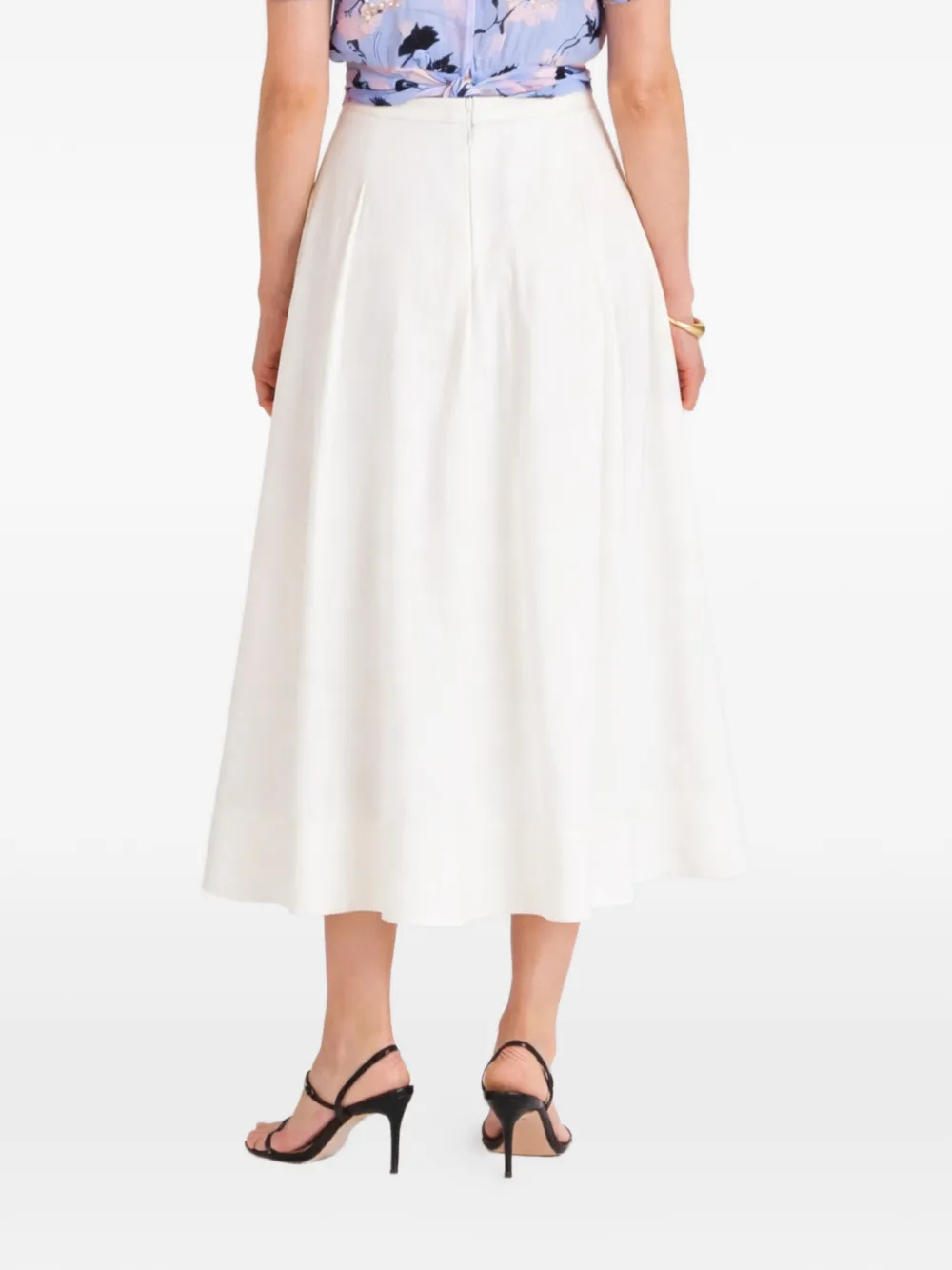 Temperley London Elodie geplooide rok Beige