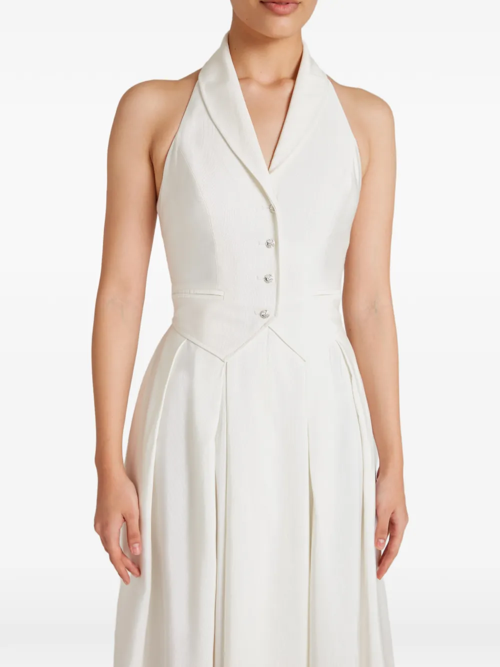 Elodie Halter Button Dress