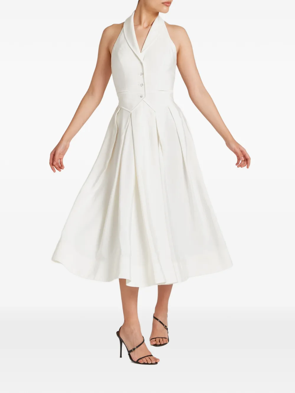 Elodie Halter Button Dress
