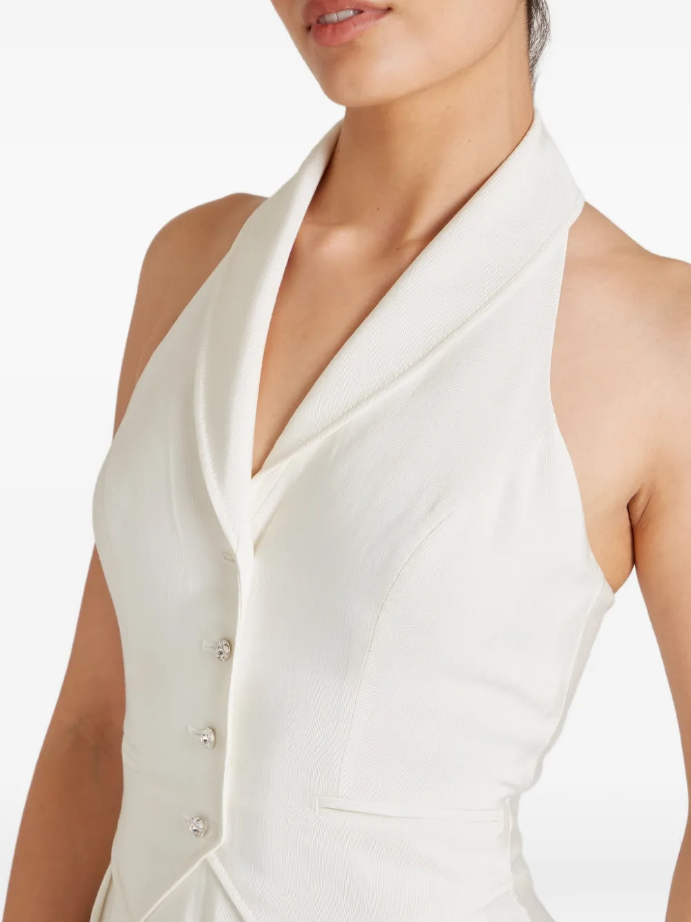 Elodie Halter Button Dress