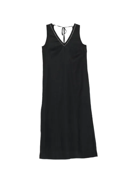 Peserico Abito midi smanicato con scollo a V