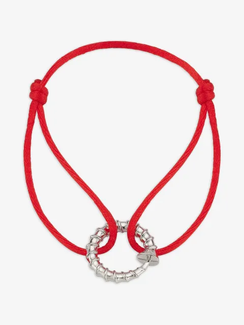 Mateo Screw Red Nylon Cord Bracelet