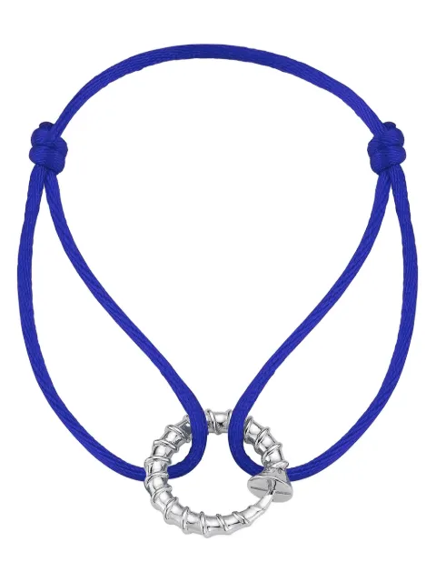 Mateo screw blue cord bracelet