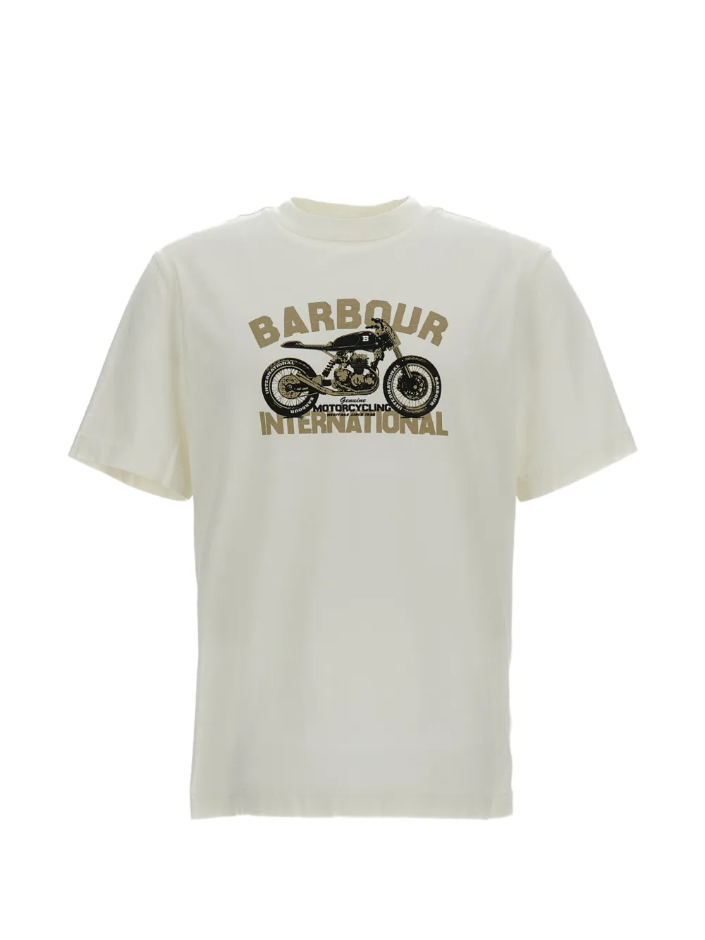 Barbour International Shifter motorcycle graphic T-shirt - Toni neutri