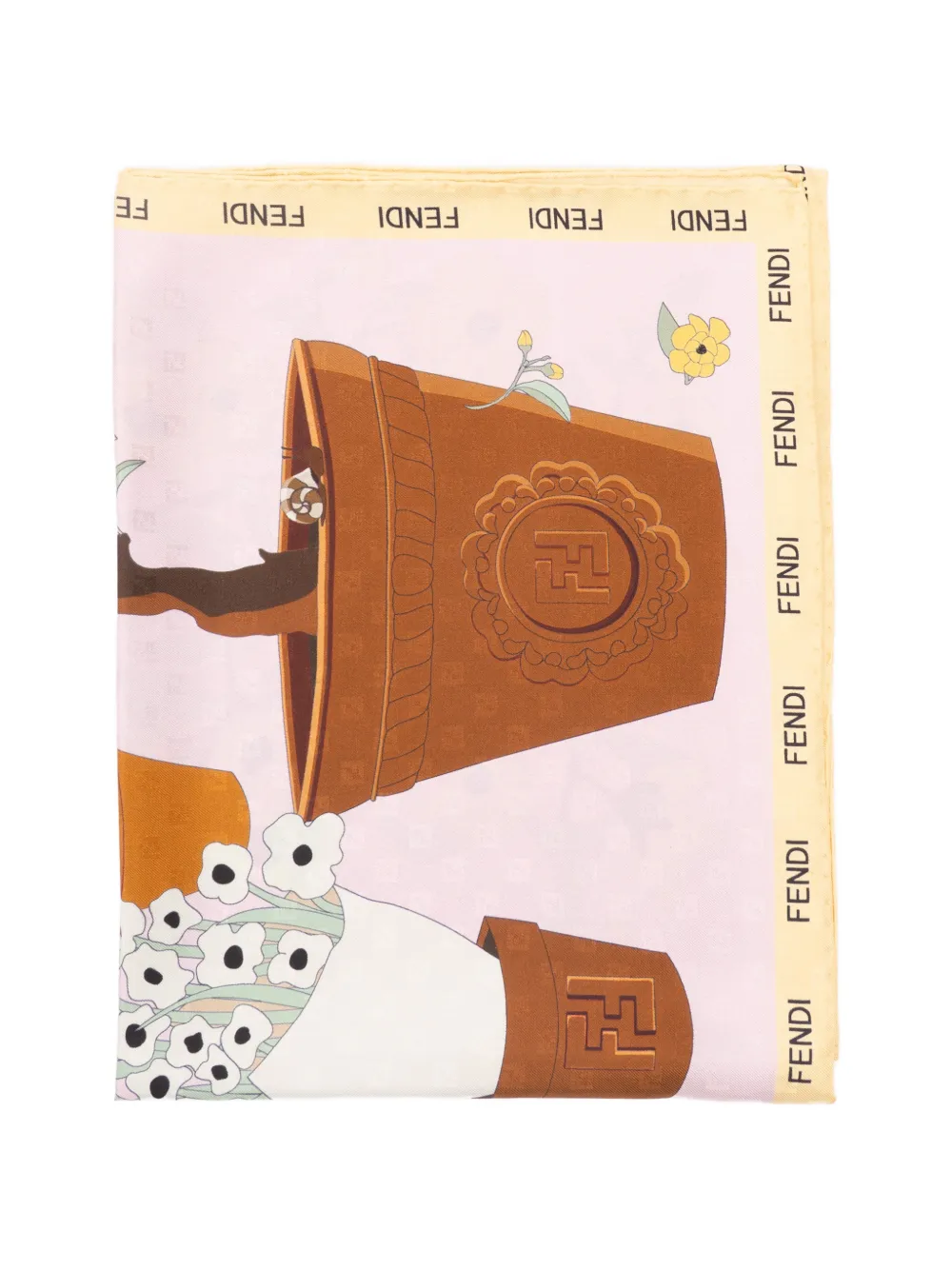 FENDI Gardening scarf - Rosa