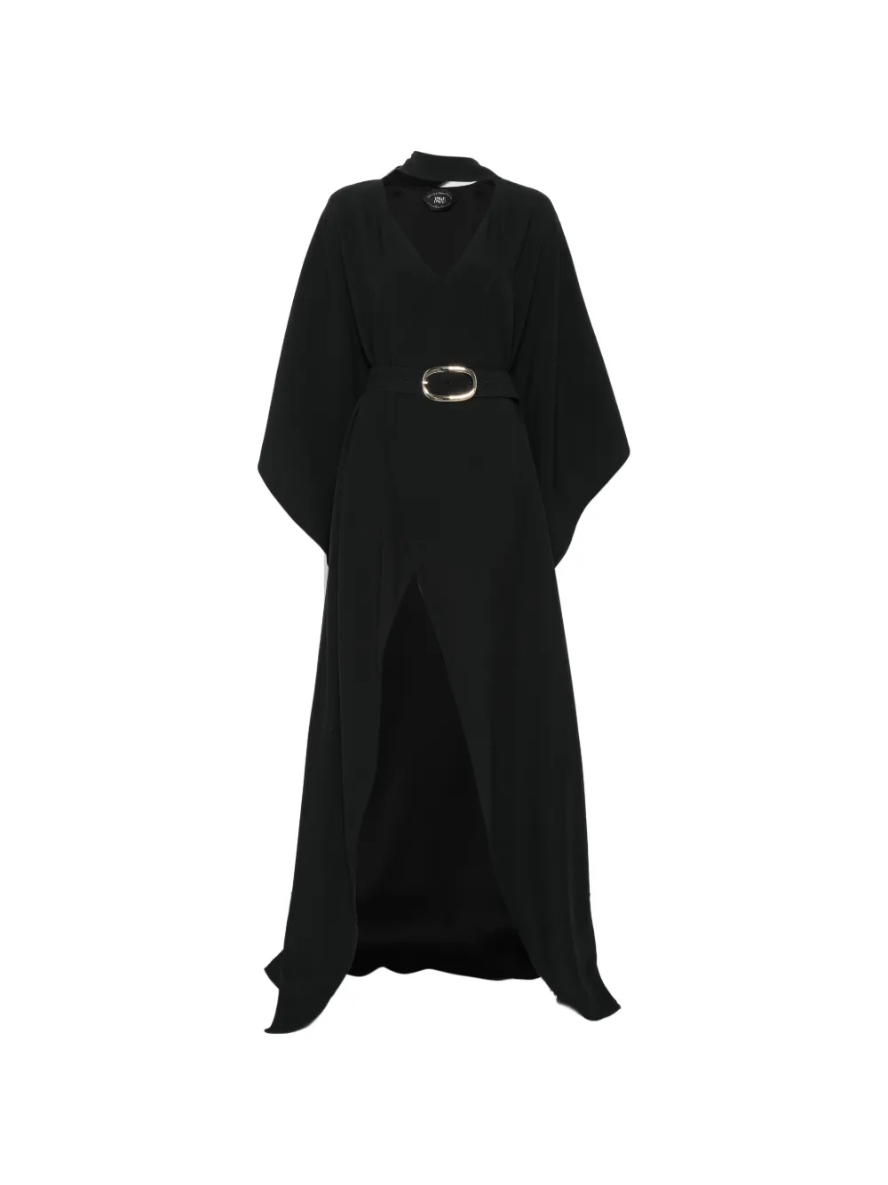 Taller Marmo Cassandra V-neck belted dress - Nero