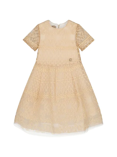 ELIE SAAB JUNIOR floral-detail round-neck dress