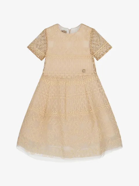ELIE SAAB JUNIOR vestido con cuello redondo y detalle floral
