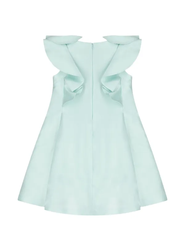 a line junior dresses Pink A-line Scoop Floor-Length Chiffon Junior Bridesmaid Dress