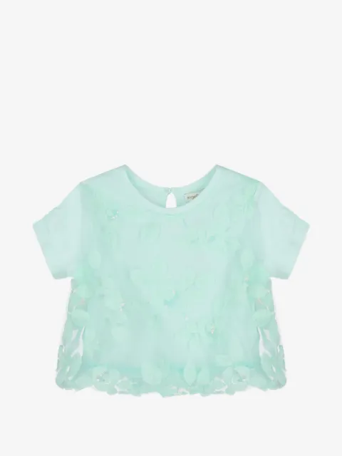 ANGEL'S FACE KIDS leaf-embellishment T-shirt