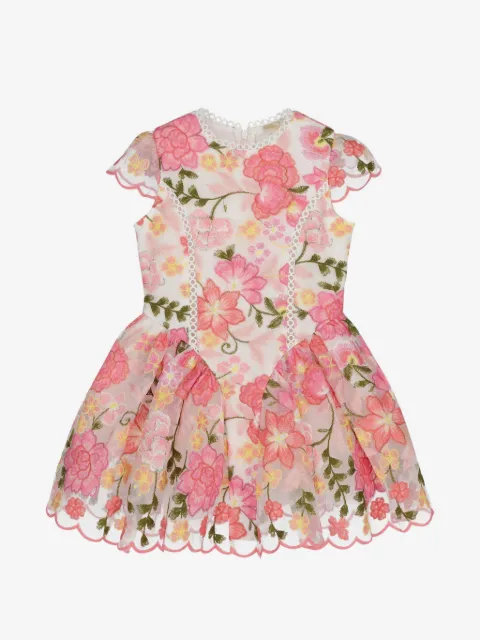 MARLO floral scalloped dress