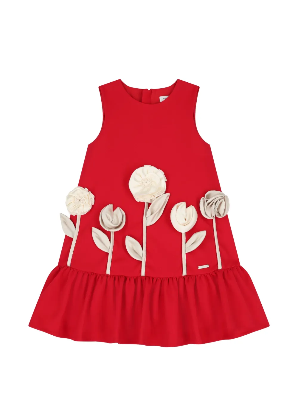 JESSIE AND JAMES KIDS Abito a fiori con ruches - Rosso