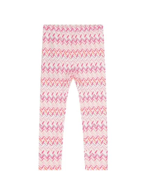 Missoni Kids leggins con motivo chevron