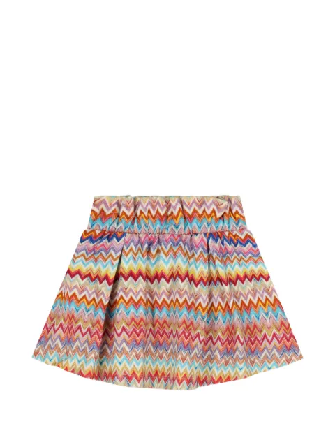 Missoni Kids falda con motivo chevron