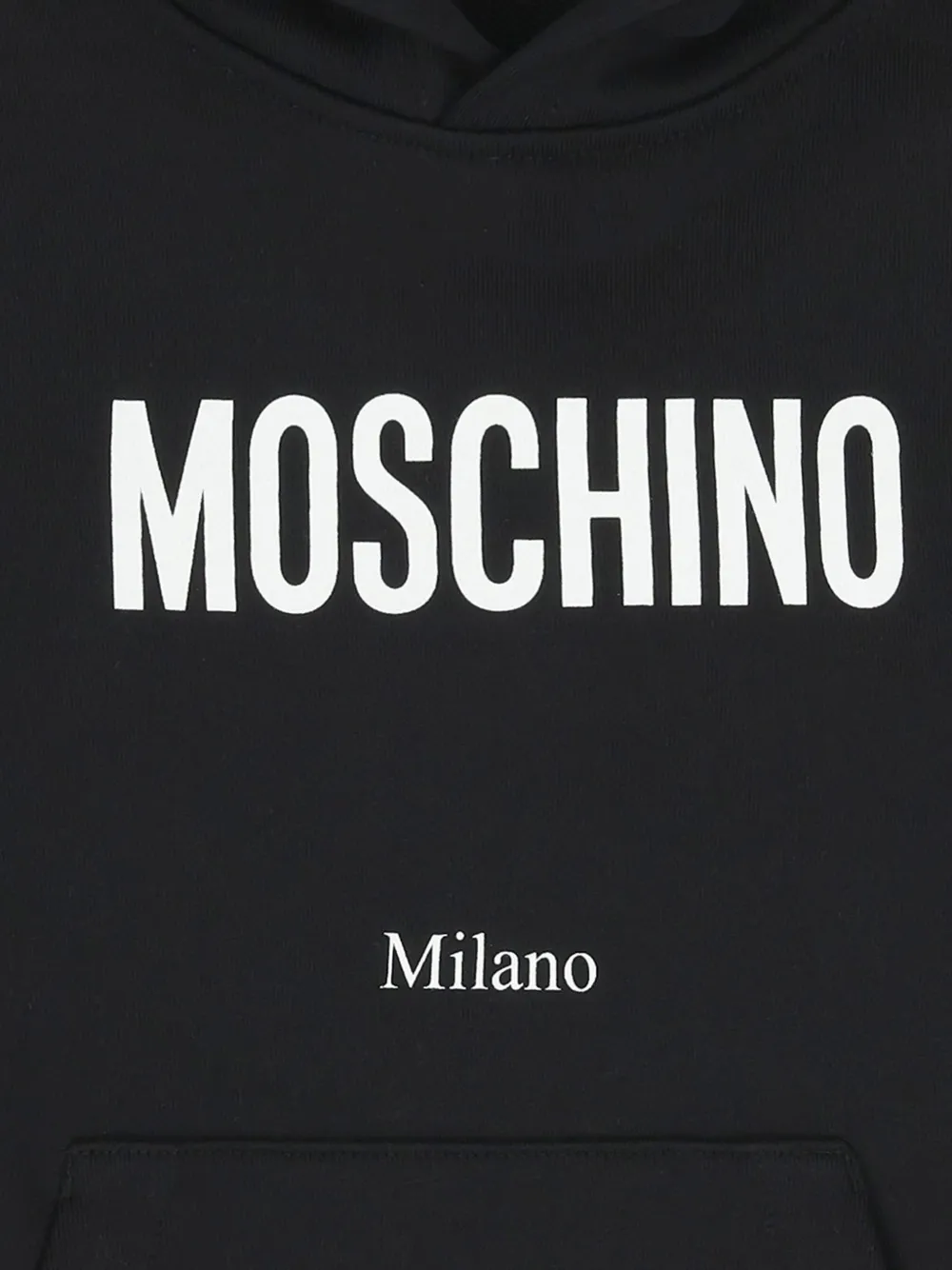 Moschino Kids Sweater met capuchon Zwart