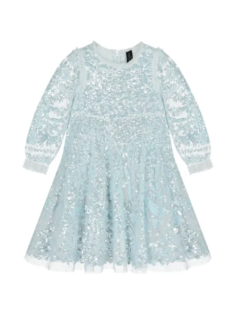 NEEDLE & THREAD KIDS sequin-embellished ruffled dress