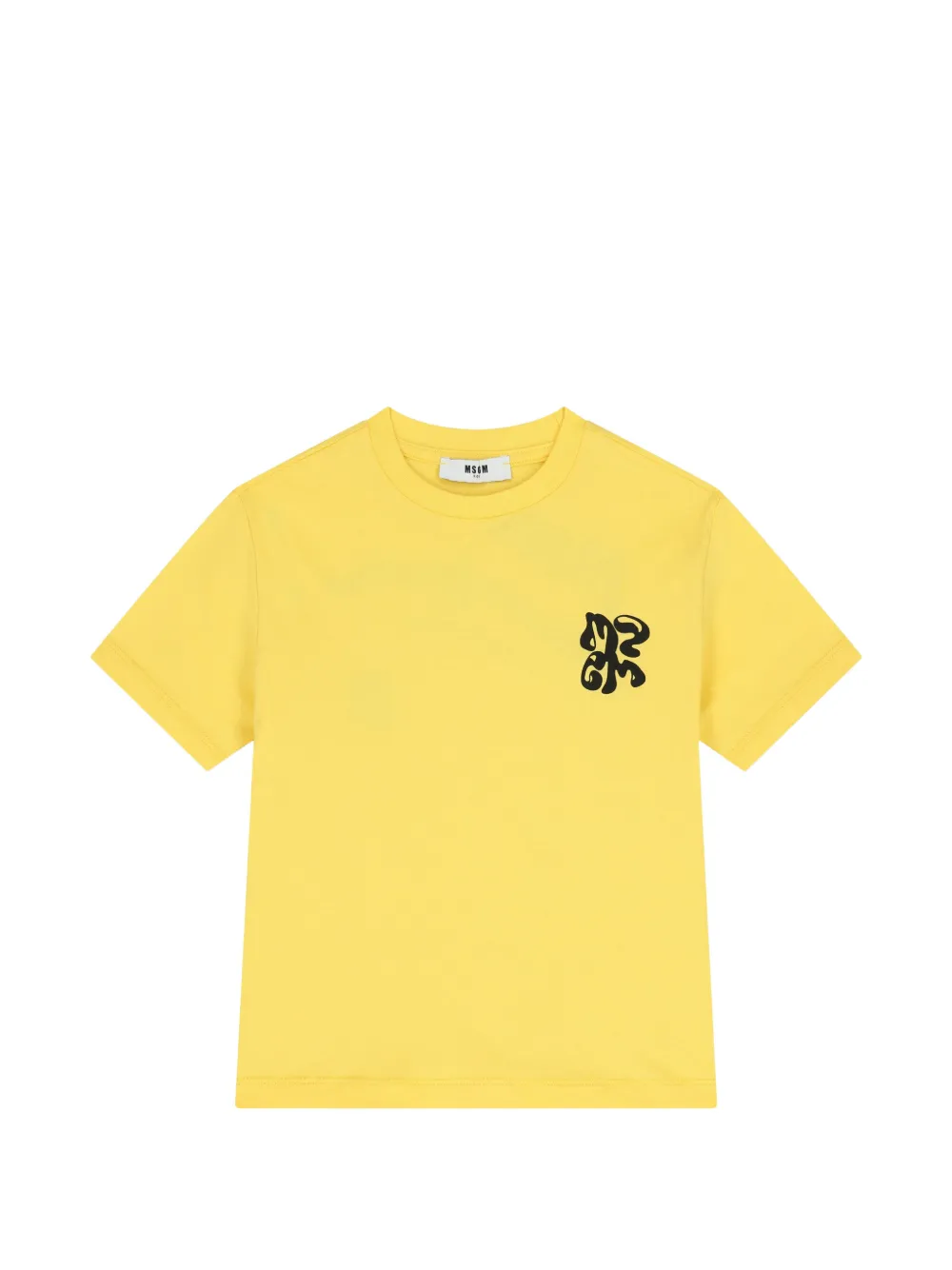 MSGM Kids graphic T-shirt - Giallo