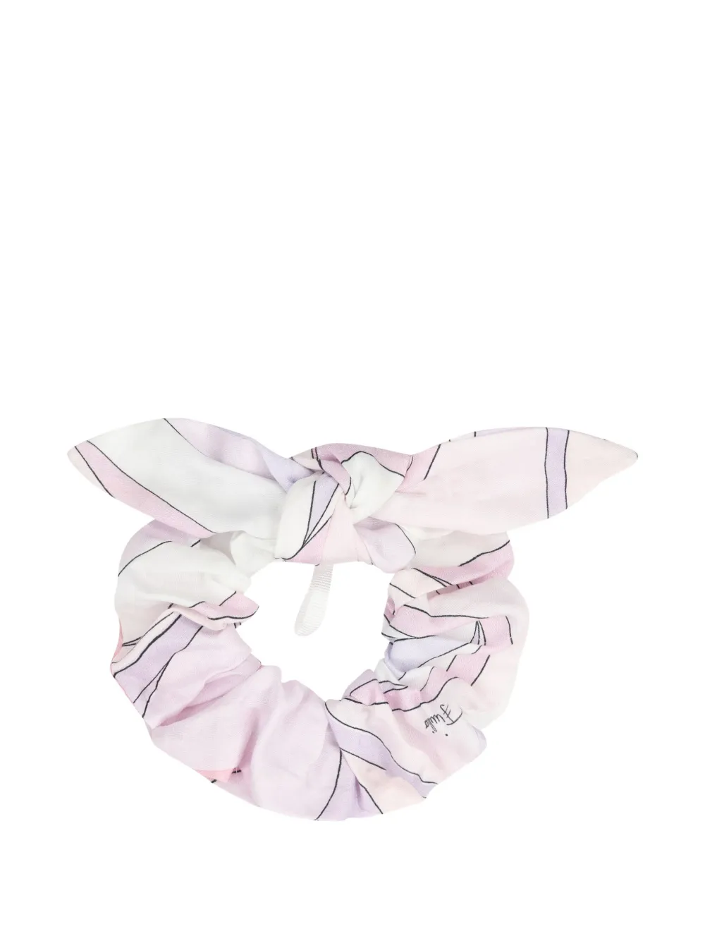 PUCCI Junior Elastico per capelli a righe - Rosa