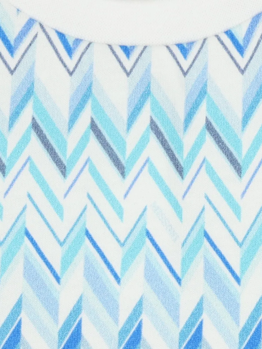 Missoni Kids T-shirt met zigzag patroon Wit