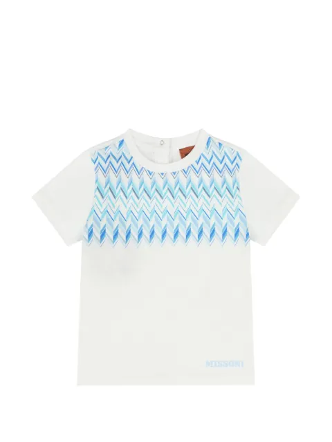 Missoni Kids sicksackmönstrad t-shirt