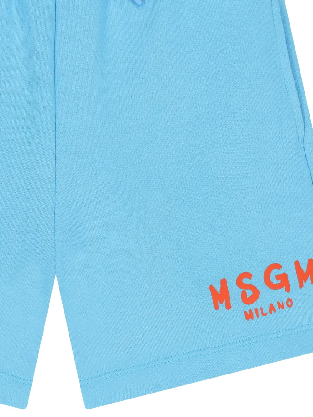 MSGM Kids Shorts met logo Blauw