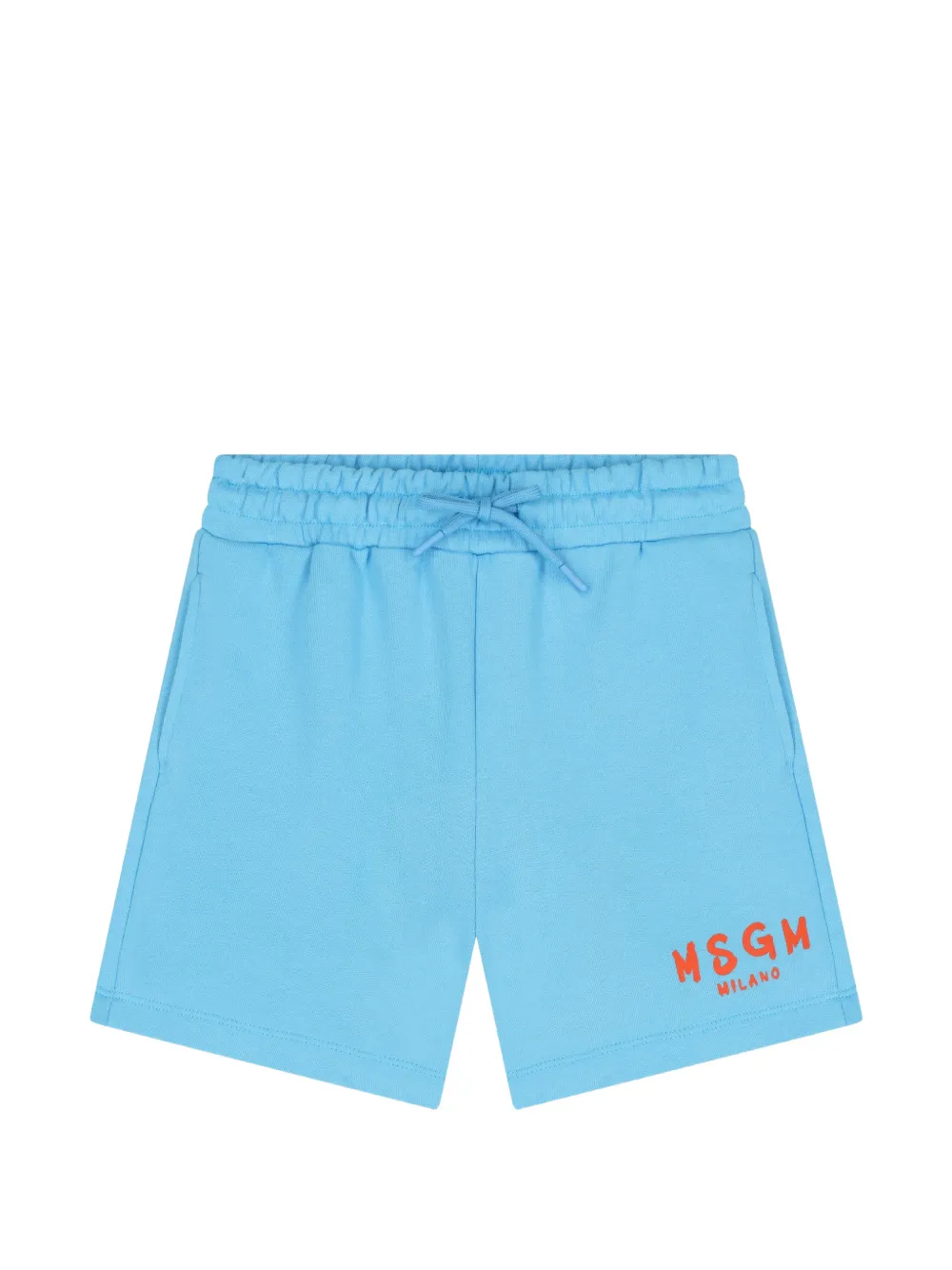 MSGM Kids Costume da bagno con logo - Blu