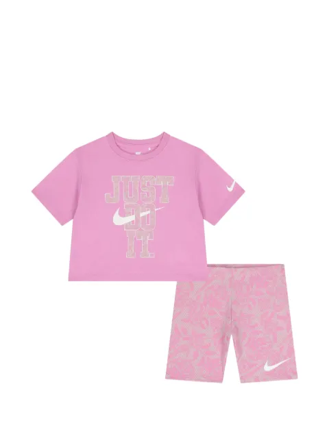Nike Kids set de shorts con estampado floral