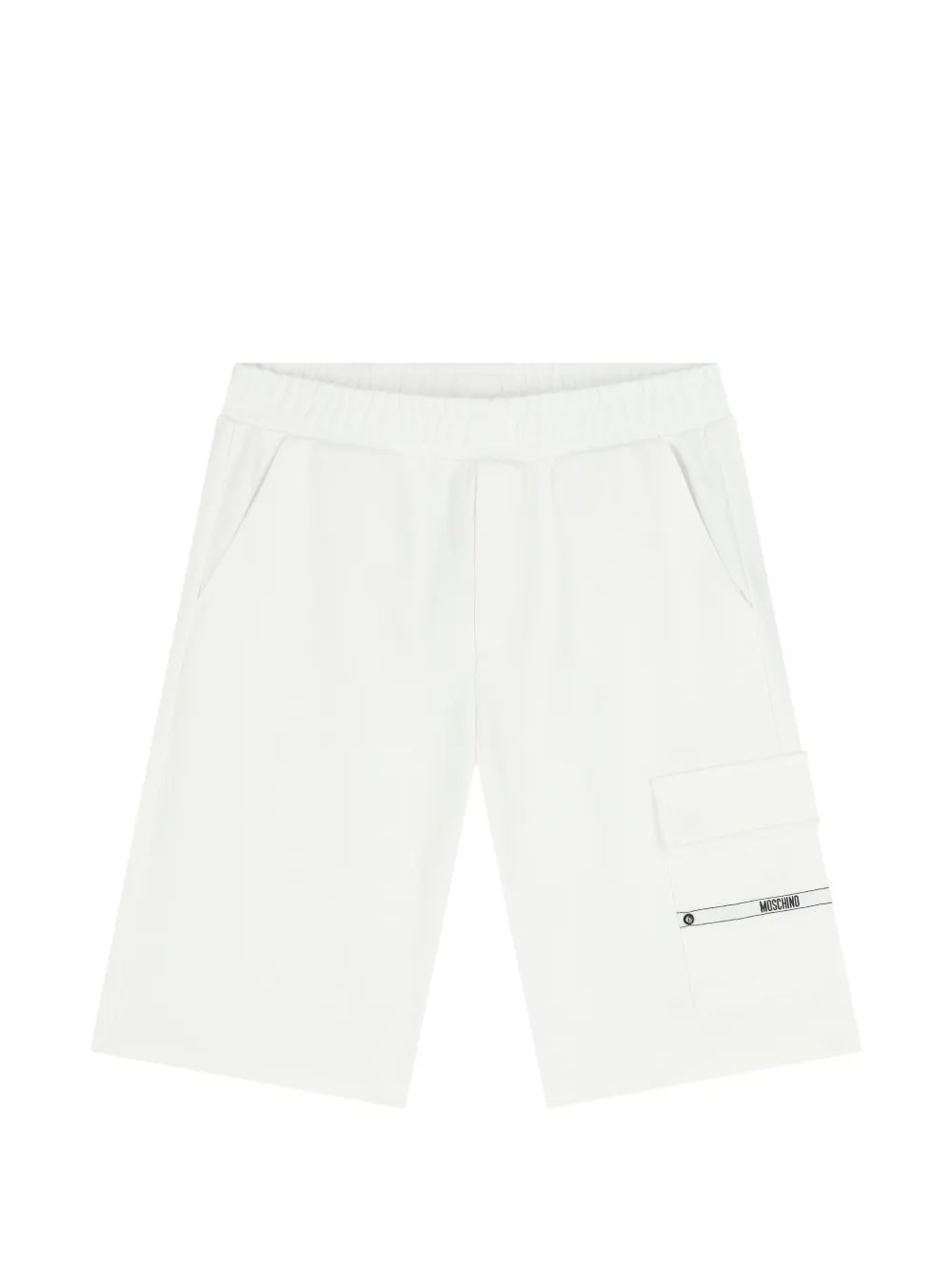 Moschino Kids Shorts con vita elasticizzata - Bianco