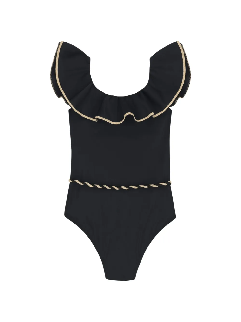 Nessi Byrd Kids Badpak met ruches Zwart