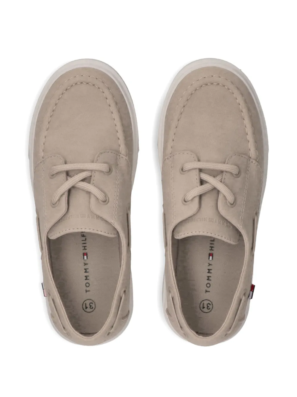 Tommy Hilfiger Junior Bootschoenen met veters Beige