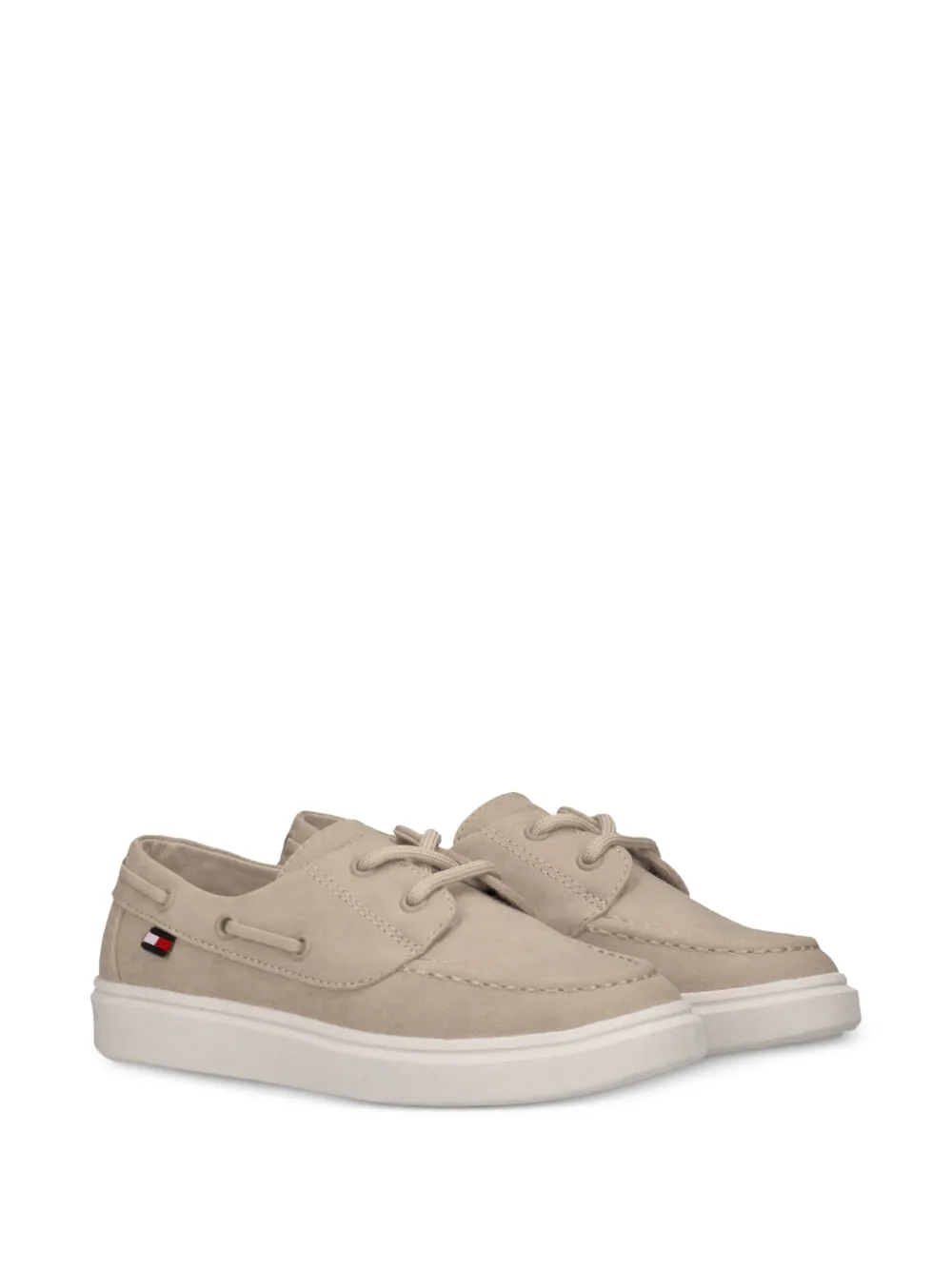 Tommy Hilfiger Junior lace-up boat shoes - Toni neutri
