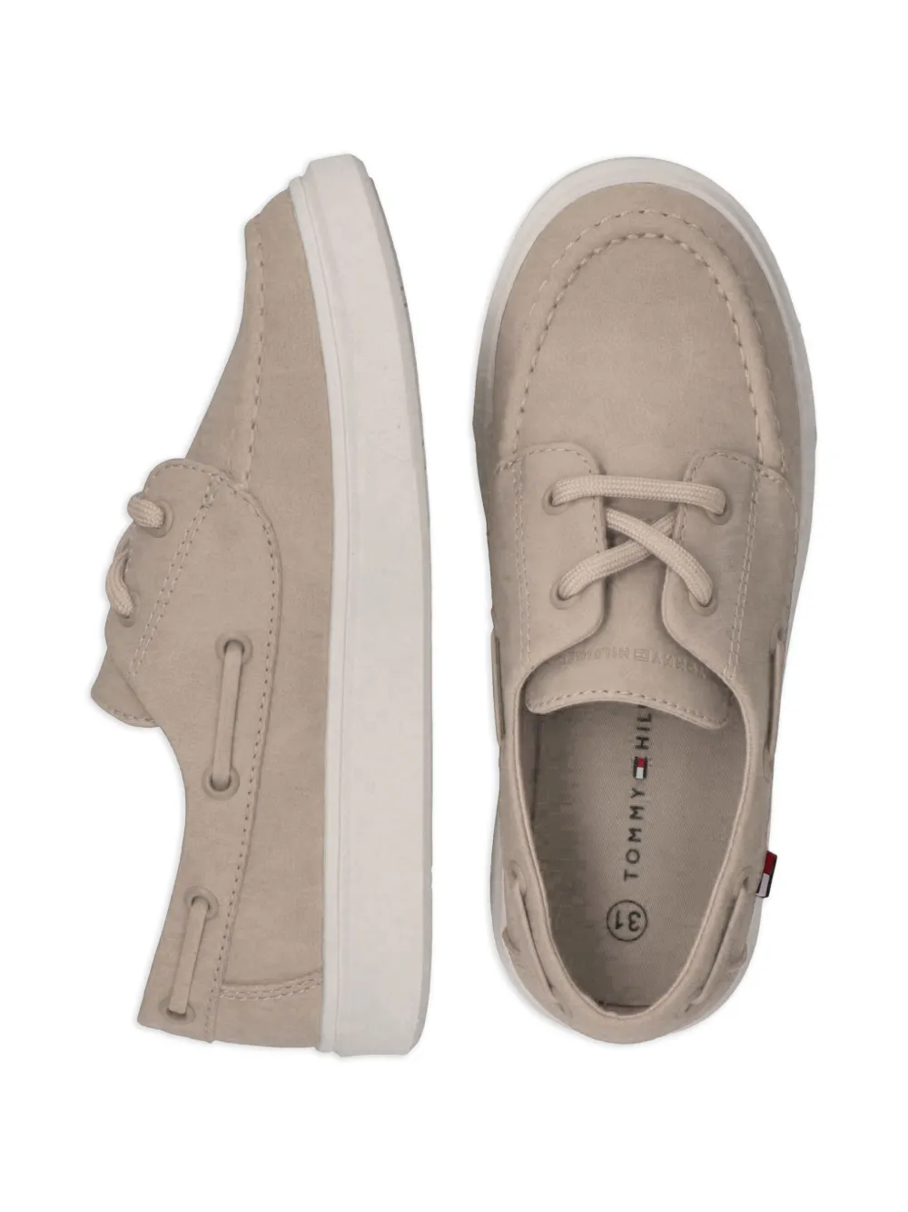 Tommy Hilfiger Junior Bootschoenen met veters Beige