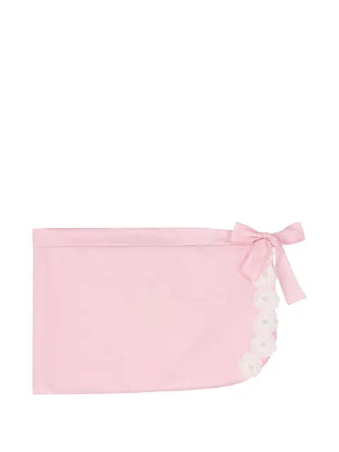 Nessi Byrd Kids falda con estampado floral y moño